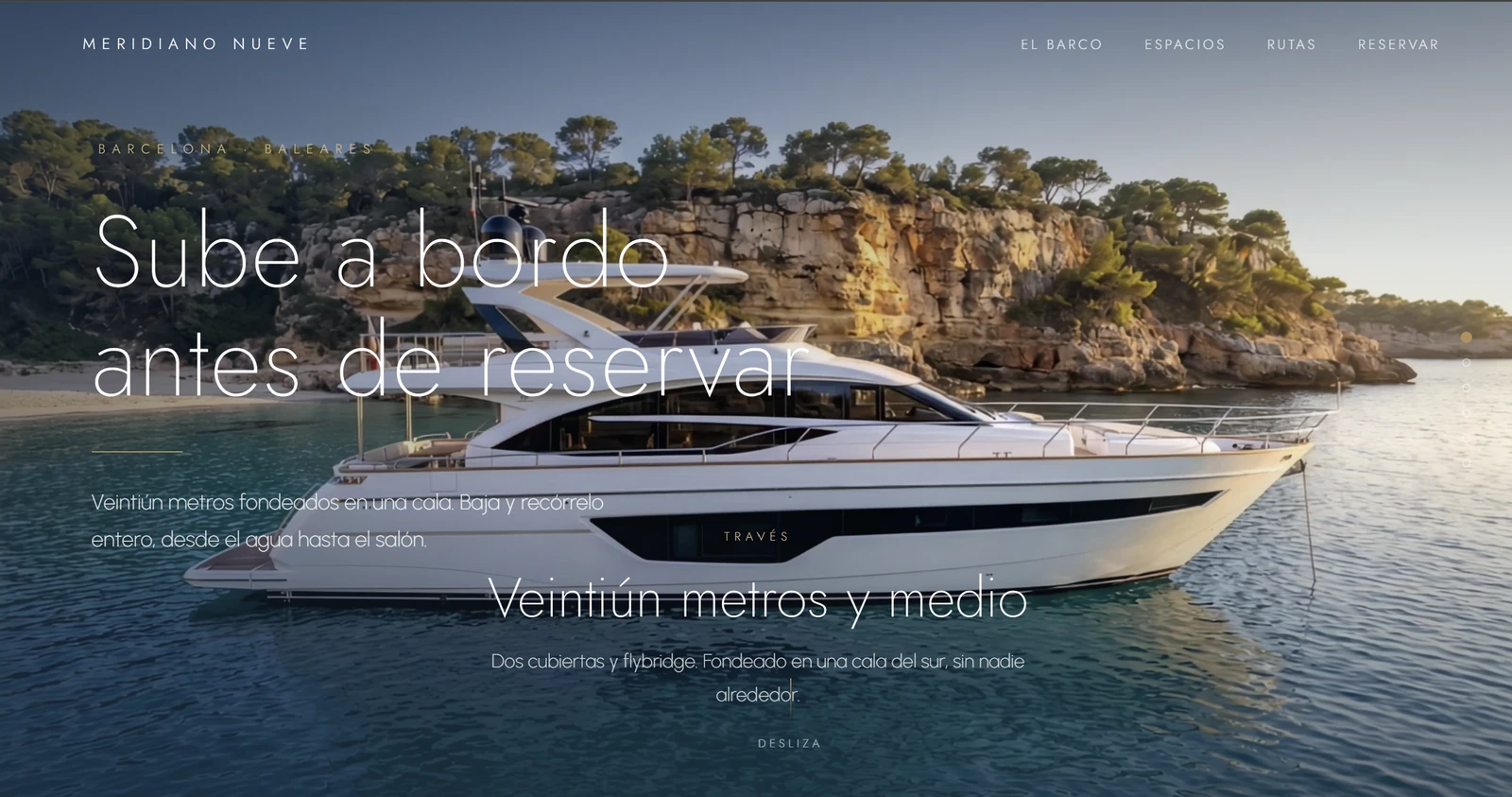 Portada de la web de Meridiano Nueve